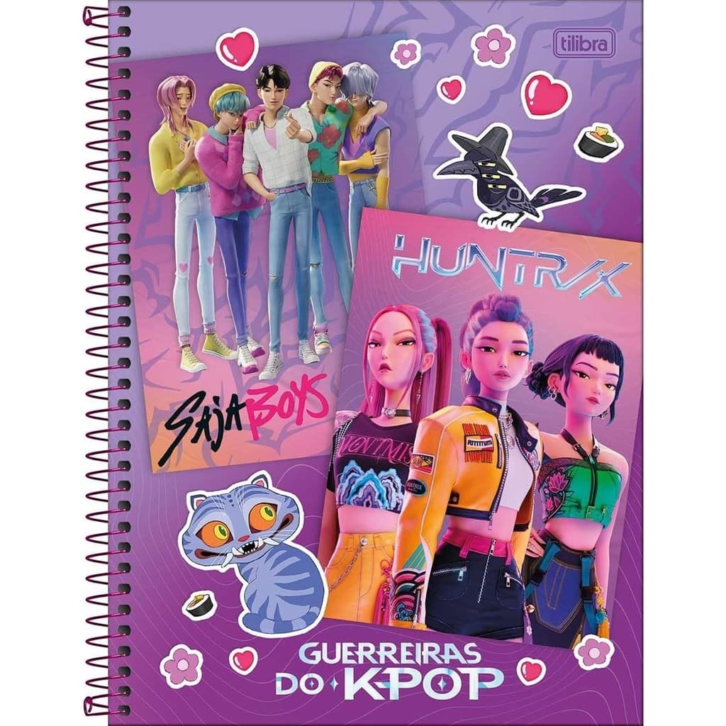CADERNO CAPA DURA GUERREIRAS DO K-POP 80FLS - TILIBRA