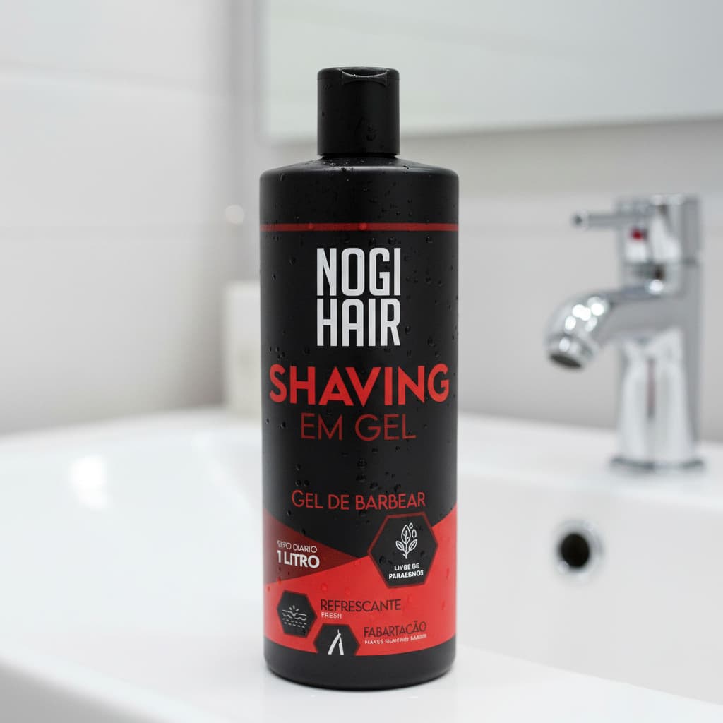 Shaving Gel 1kg Profissional Gel de Barbear Transparente Para Barbearia Alto Rendimento gola capa barbearia salão lâmina
