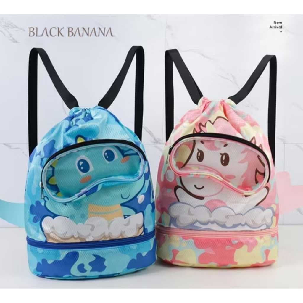 Mochila Bolsa Natação Infantil 12L Impermeável Bolsa Praia Esportiva Portátil Crianças