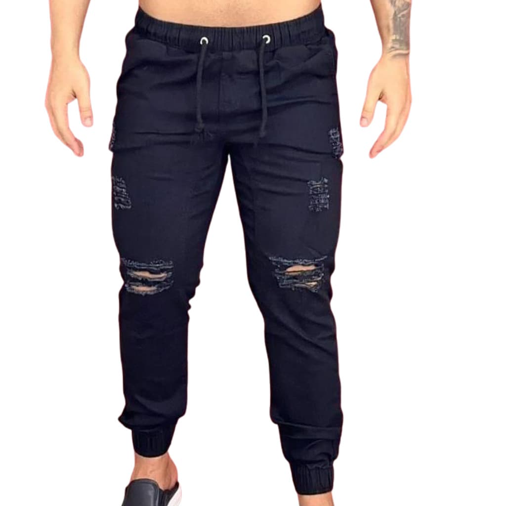 Calça Jogger Preto: conforto, estilo moderno e versatilidade para o seu dia a dia com qualidade top!LS MODAS (Moda Jeans