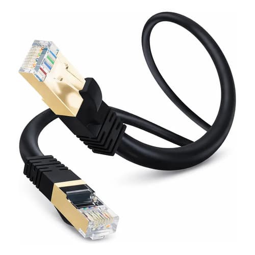 Cabo De Rede Cat7 2m 10gbps Rj45 Cobre Puro Blindado