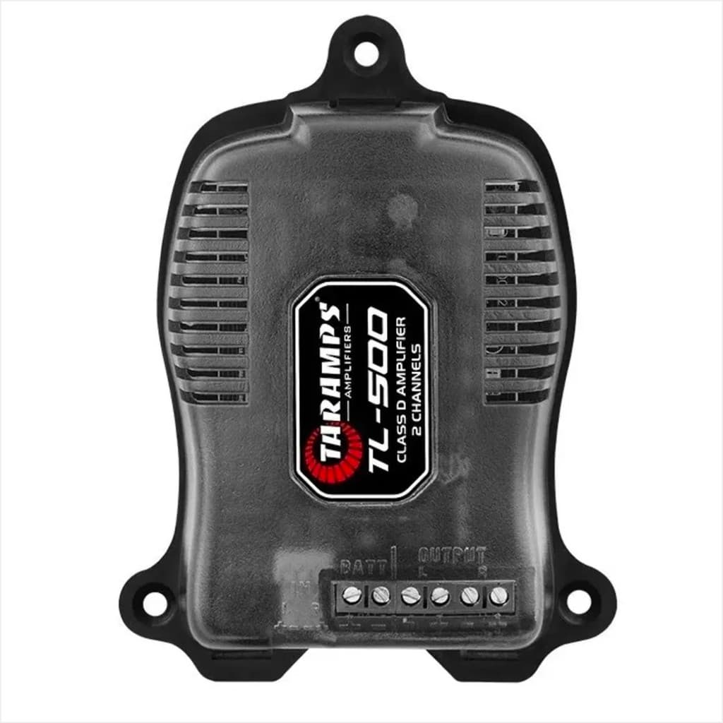 Taramps Módulo Amplificador TL500 2 Canais 2 Ohm 100W RMS Classe D Som Automotivo Preto para Carro