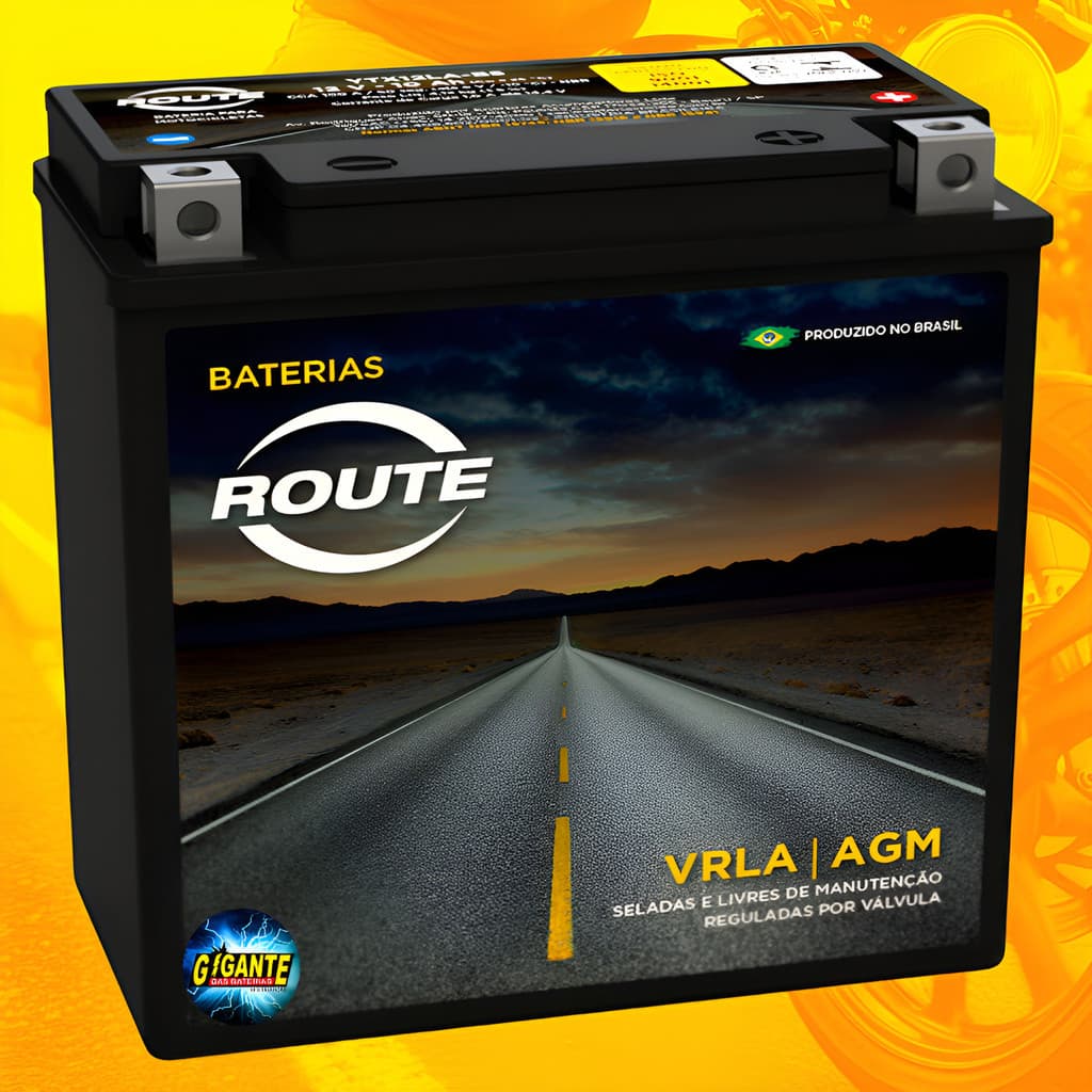 Bateria Moto Virago 250 Suzuki Gs 500 Kansas Ytx12labs Route 12V 10ah AGM Selada Ytx12la-bs