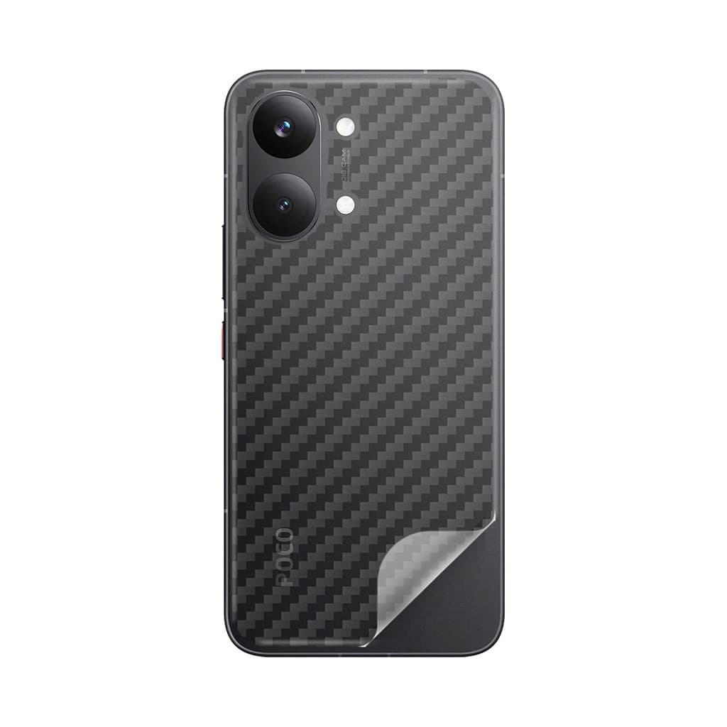 Película Traseira Fibra de Carbono P/ Xiaomi Poco X8 Pro Max 5G
