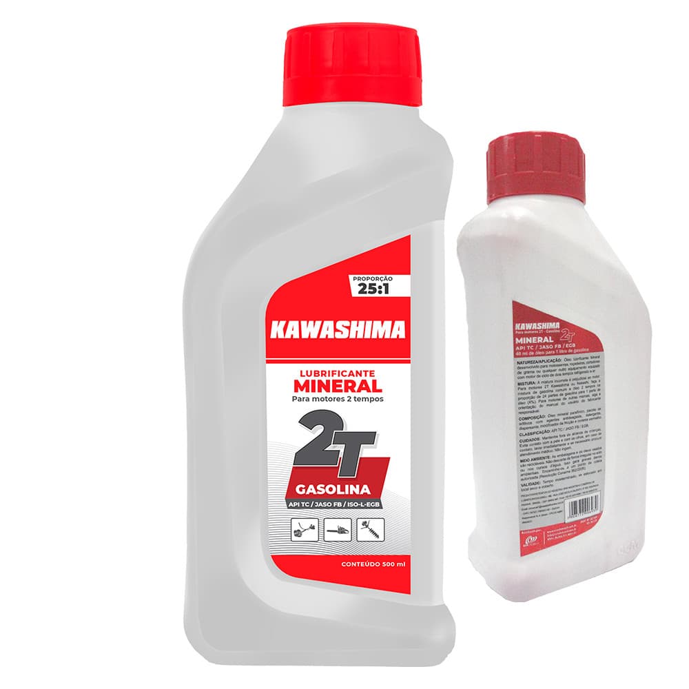 Óleo Mineral Original Kawashima Motres 2Tempos Gasolina Motosserras Roçadeira 500ML