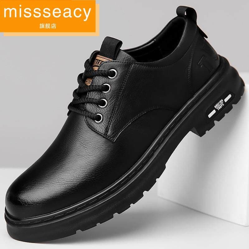Sapatos de couro 2026 masculino novo estilo primavera negócios sapatos casuais estilo britânico macacão de sola macia sa
