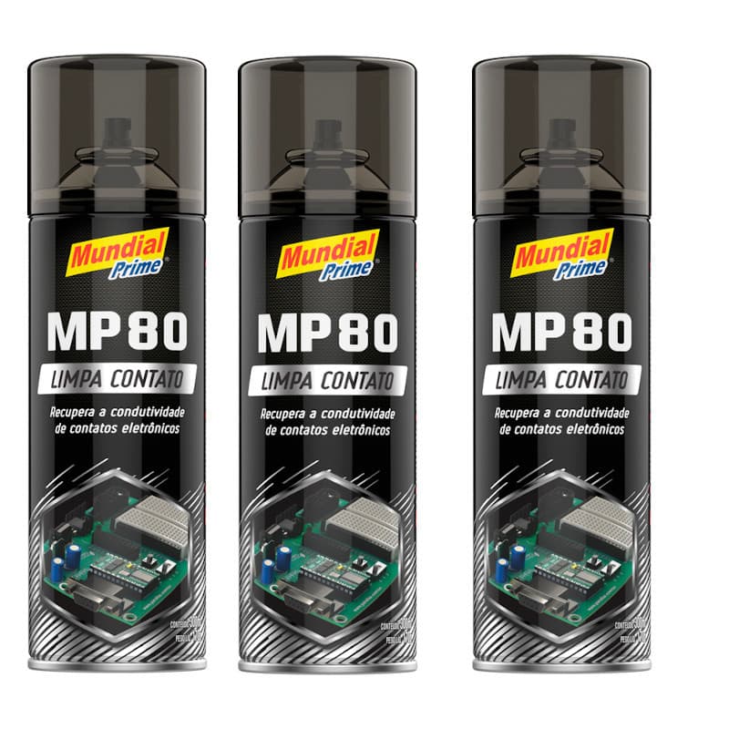 LIMPA CONTATO SPRAY MP80 Eletrônica Alto Rendimento 3 PC