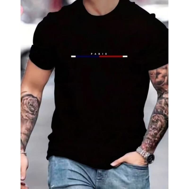 Camiseta PARIS 2 algodão fio 30.1 envio rápido