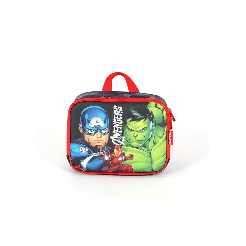 LANCHEIRA ESCOLAR AVENGERS VERMELHO - LUXCEL