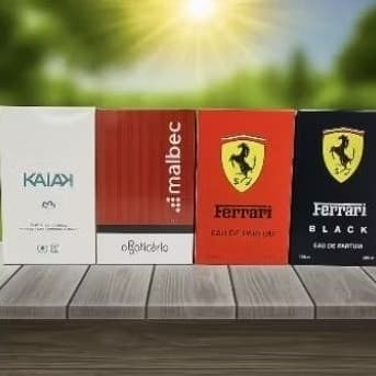 KIT PROMOCIONAL 04 PERFUMES MASCULINO 100 MLS VIDRO 1Kk-1malbk-2ferrar envio imediato