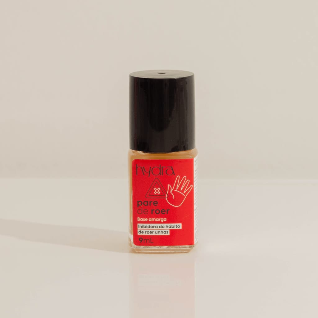 Pare de Roer Base Amarga Inibidora do ato de roer unha 09mL Hydra Cosméticos tratamento para unhas