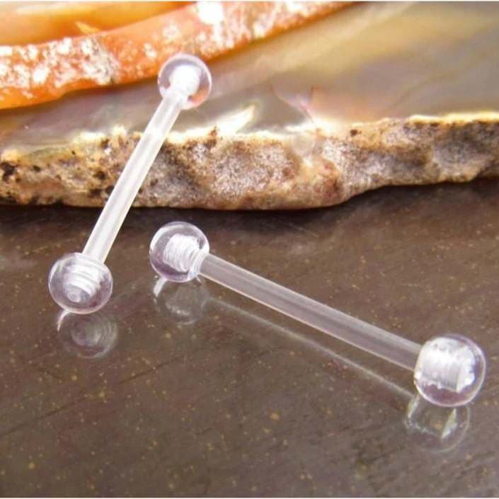 Piercing Mamilo Bioflex Transparente 1.6mm Unidade