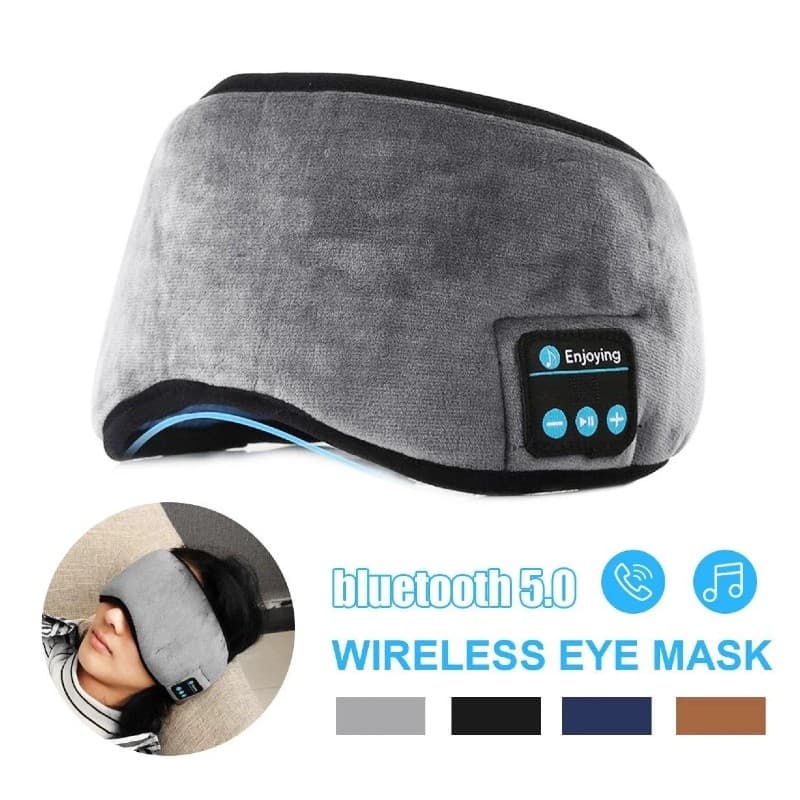 Tapa Olho Máscara Dormir Com Música Fone De Ouvido Sem Fio Bluetooth Yoga Confortável