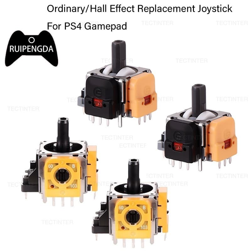 Substituição De Joysticks Com Efeito Comum/Hall 3D Analógico Para PS4/Slim/Pro Controller Gamepad Thumb Stick Peças De R