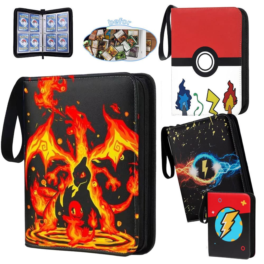 Pasta De Cartas Pokémon Com 50 Páginas E Capacidade Para 400 Cartas