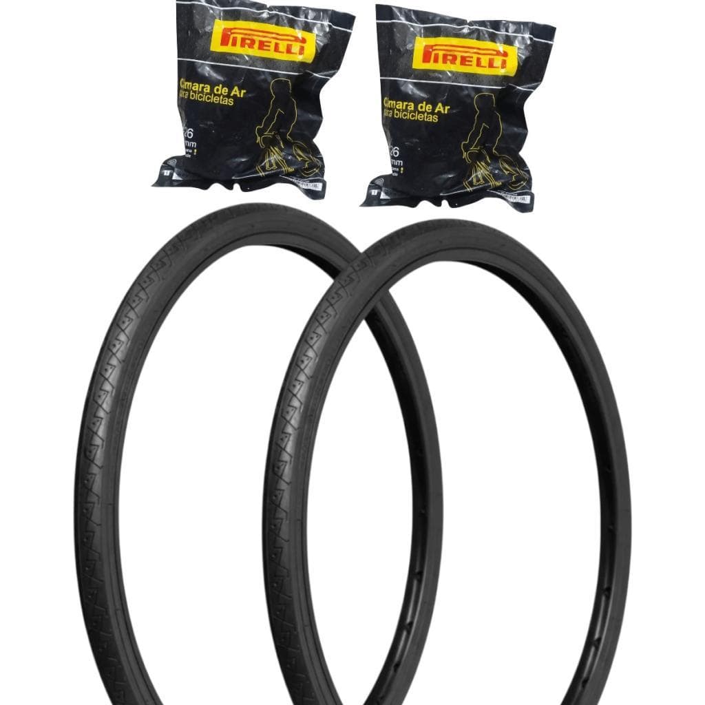 Par Pneus K154 Aro 26x1.50 Kenda + 2 Camaras Ar PE-26 Schrader