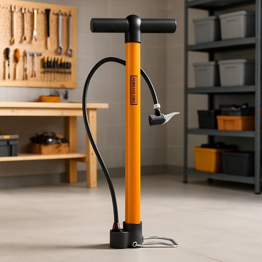 Bomba Para Pneu Bicicleta de Alta Pressão Laranja 100psi Starfer 🚲