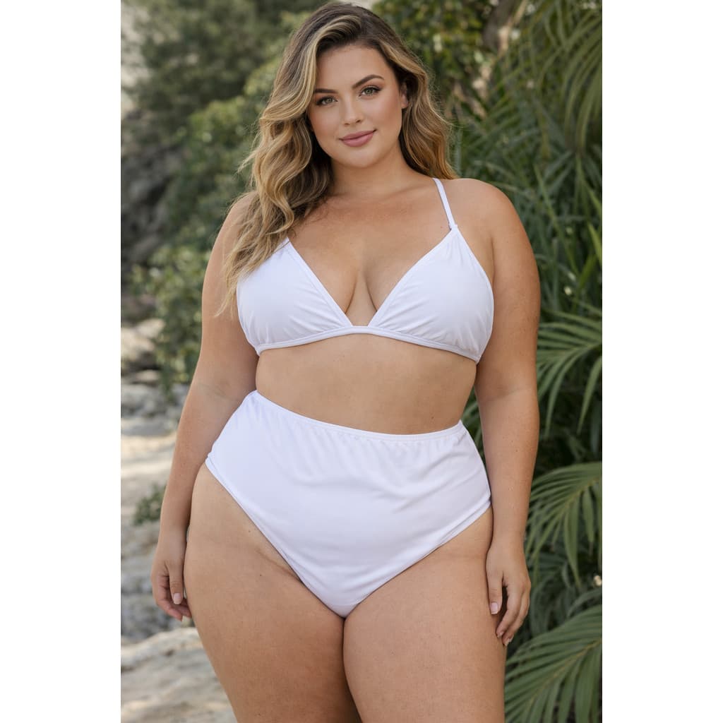 Biquíni Plus Size Branco Elegance