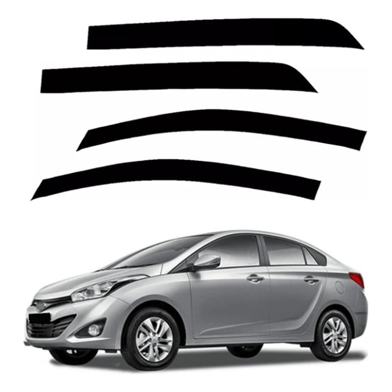 Calha De Chuva Defletor Para Hb20s Sedan 2014 2015 4 Portas