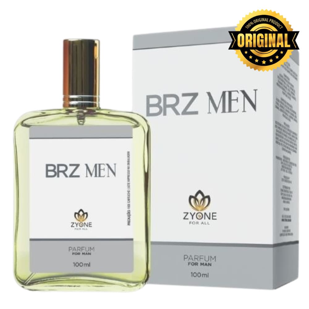 Brz Men Zyone Cosméticos Masculino Parfum 100ml Alta Fixação 25% Essência Premium