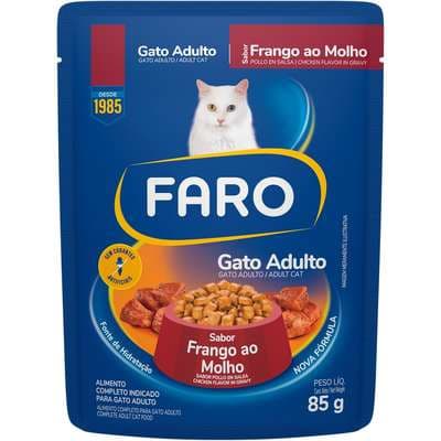FARO SACHE GATO ADULTO FRANGO 85 GR.