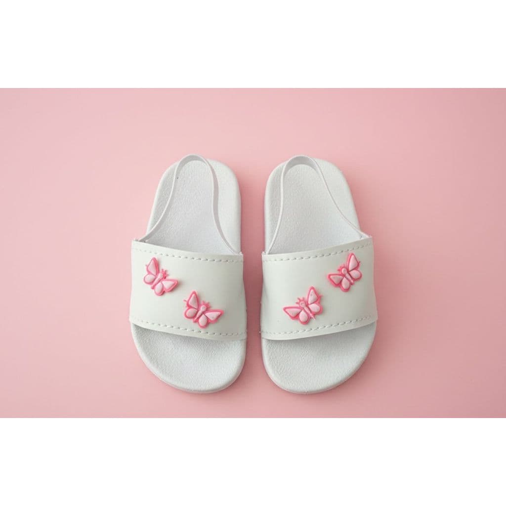 Chinelo Slide Bebê Confortável Lindo Borboleta Lançamento