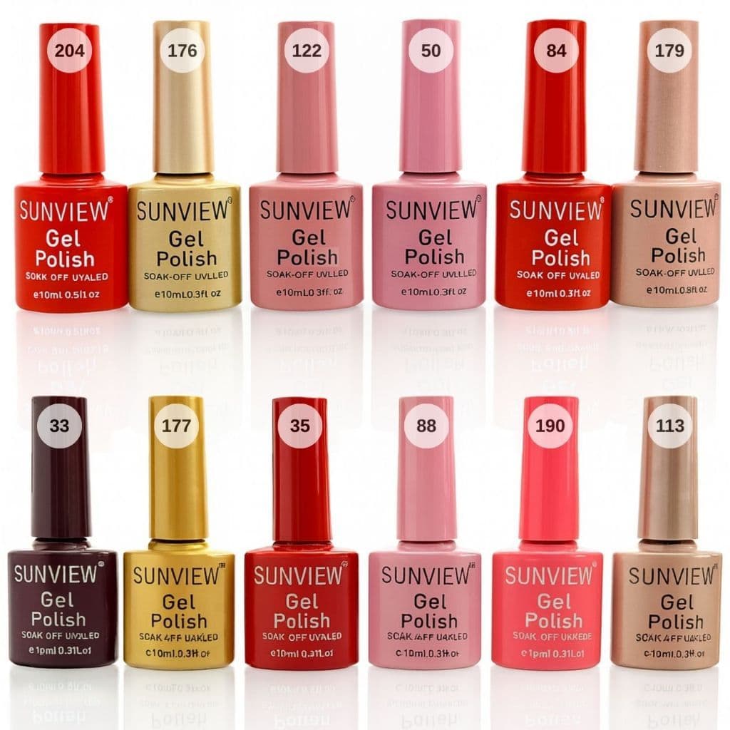 Kit 12 Esmaltes Unha Gel Polygel Manicure Pedicure 10ml - Envio Imediato