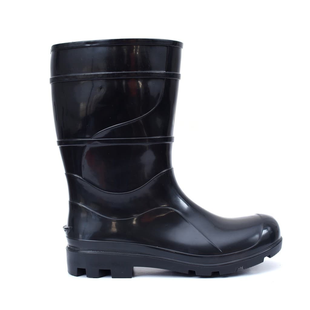 Bota Pvc Borracha Impermeável Faxina Limpeza Moto Cano Médio Unisex Profissional Resistente