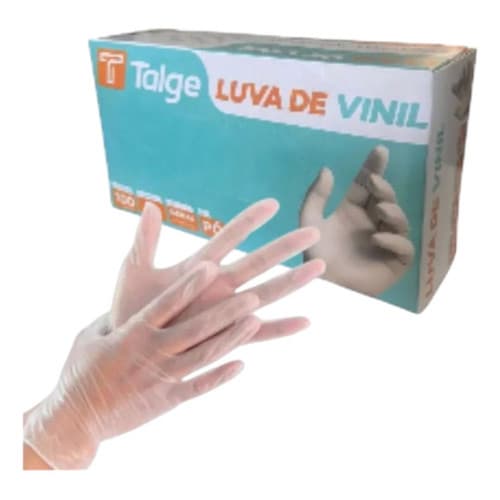 Luvas Multiuso Vinil Sem Pó Transparente Talge G Transparente G