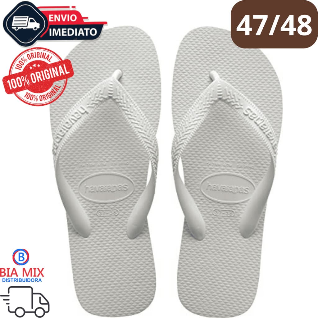 CHIENLO HAVAIANAS GRANDE TOP BRANCO 47/48 ADULTO ORIGINAL Chinela Masculino Feminino Macio