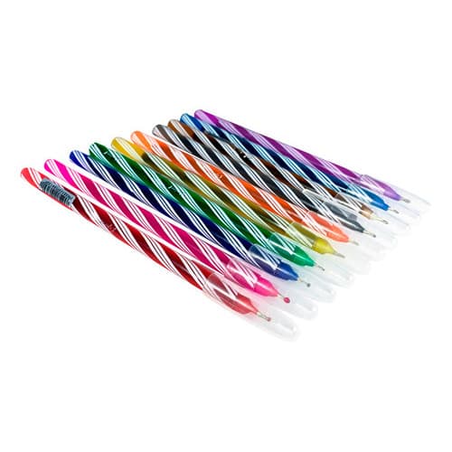 Kit 10 Canetas Espiral Esferográfica Ponta Metálica 0.7mm