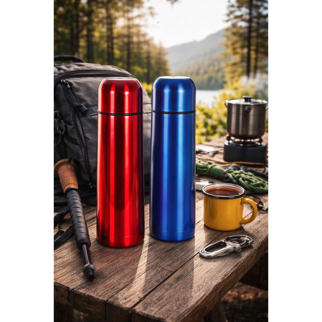 Garrafa térmica de aço inox Tomate AK-1001A (Azul)