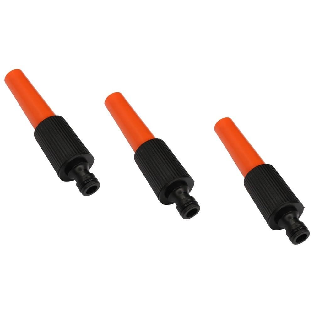 KIT3 Esguicho Regulável 1/2 polegadas para Mangueira de Jardim Force Line PR