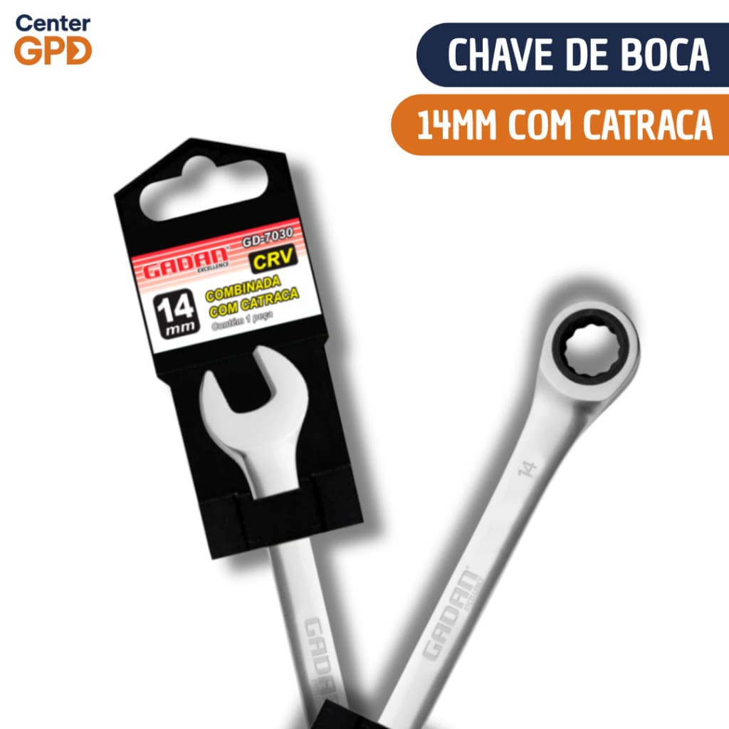 Chave de Boca com Catraca no Tamanho 14mm | Ferramenta para Ajustes