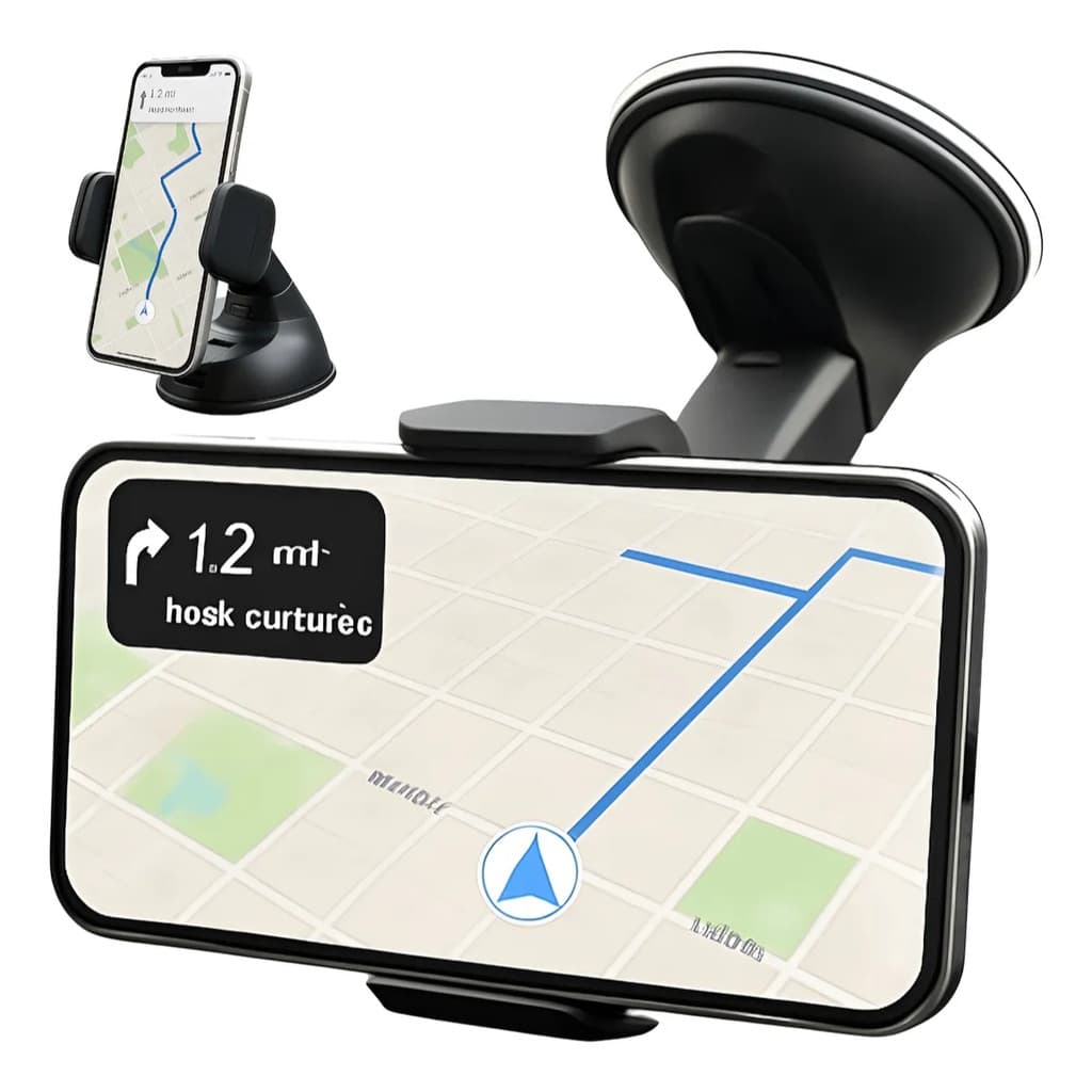 Suporte De Celular Para Carro Mesa Para-brisa Retrovisor 360 com Ventosa e Gel Colante