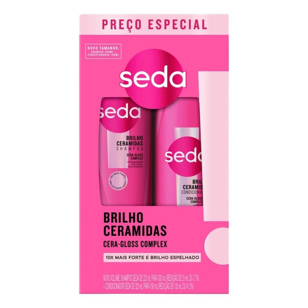 Kit Seda Ceramidas Shampoo 300ml + Condicionador 190ml