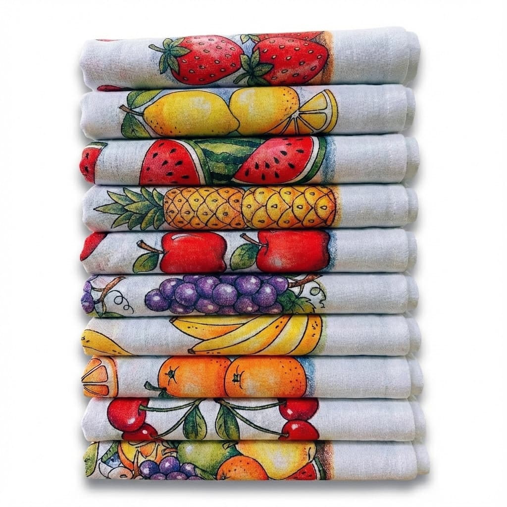 Kit Pano De Prato Atacado Copa Estampado Grande Kit Com 1, 5 e 10 Peças