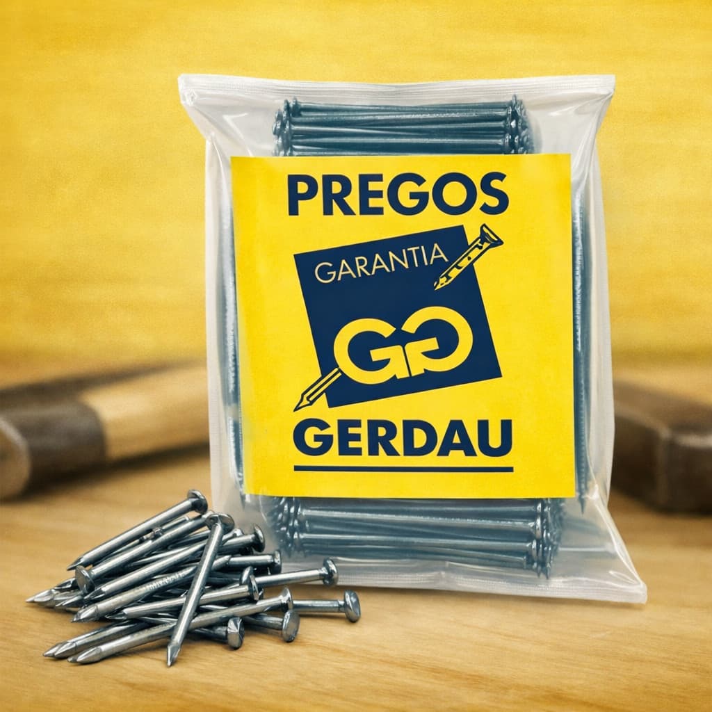 Prego Polido com Cabeça 18x27 1kg Gerdau