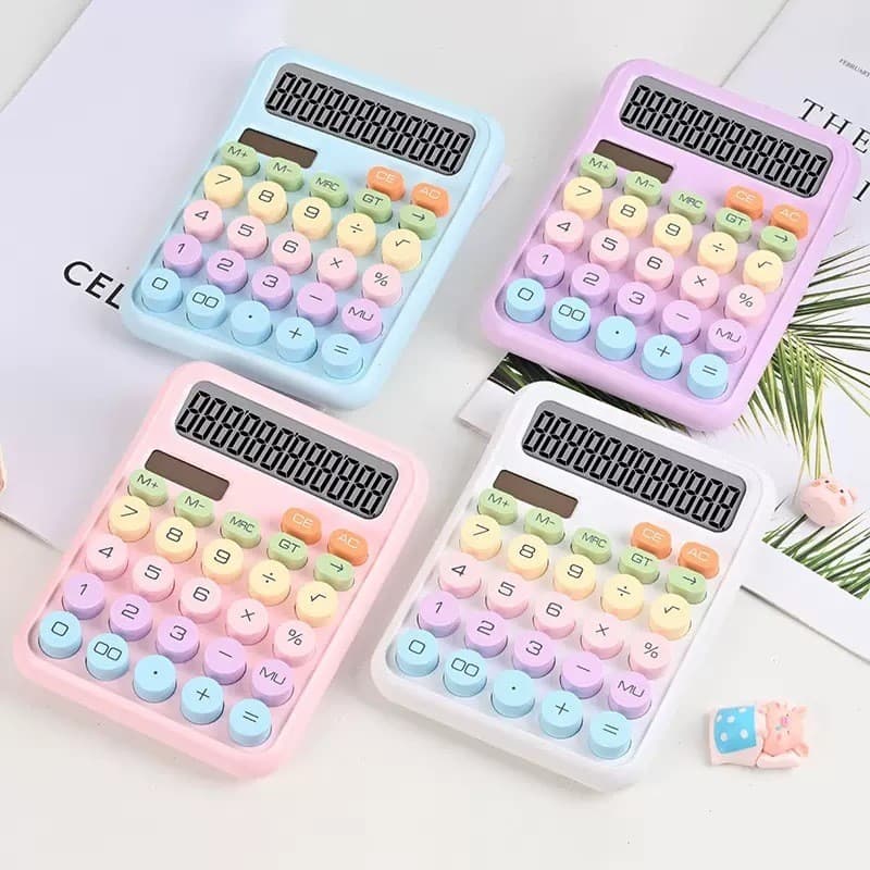 CALCULADORA COM BOTÕES GRANDES E COLORIDOS VISOR GRANDE FÁCIL DE USAR IDEAL PARA IDOSOS E ESCRITÓRIO