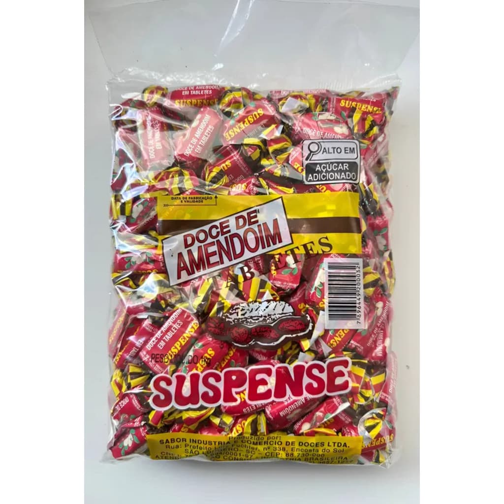 BALA DOCE DE AMENDOIM SUSPENSE 1KG