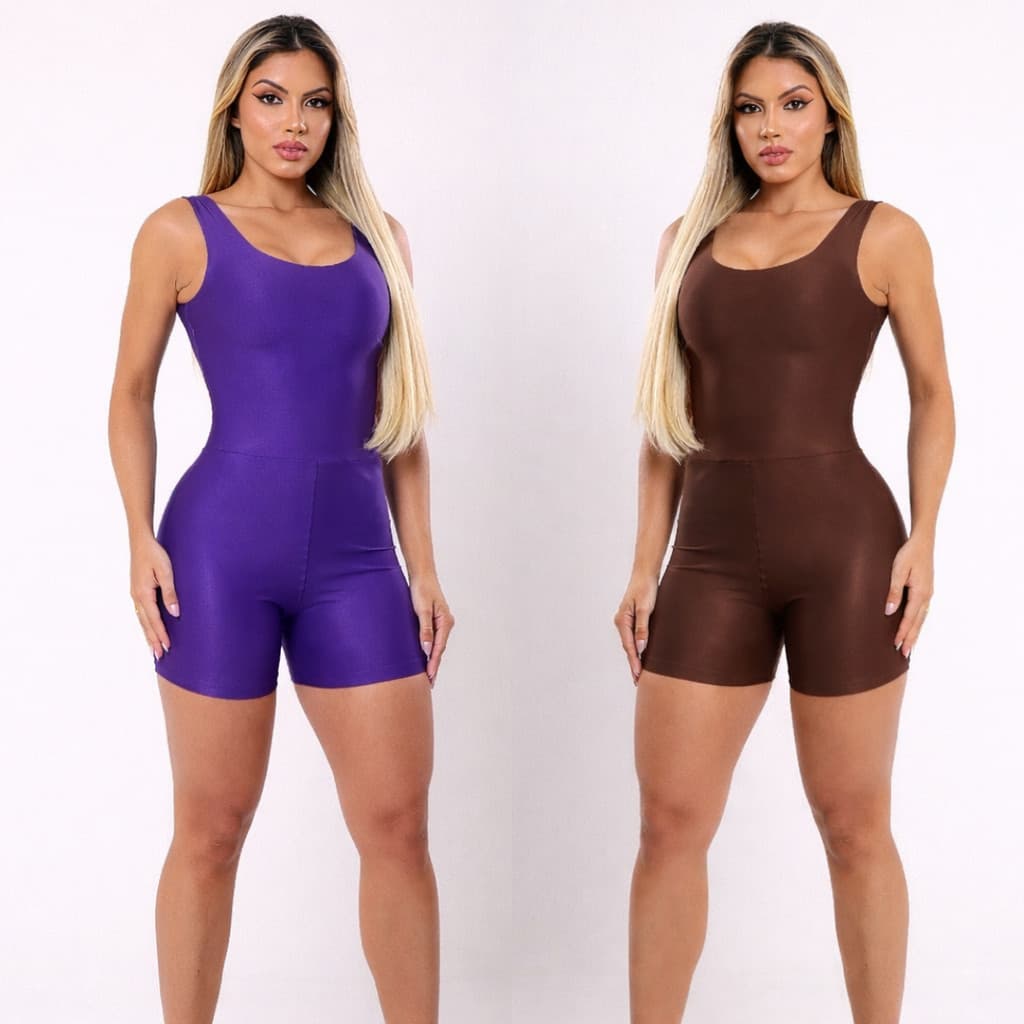 2 MACAQUINHO FITNESS FEMININO CURTO MACAQUITO ACADEMIA TREINO MUSCULAÇÃO