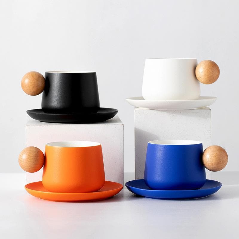 Estilo Designer xícara de café pires conjunto high-end requintado ins estilo cerâmica de alto valor caneca de chá da tar