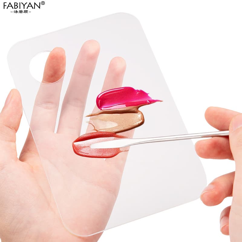 Paleta de maquiagem acrílica transparente Faberyan Paleta de pintura de unhas com ferramentas de Manicure em bastão colo