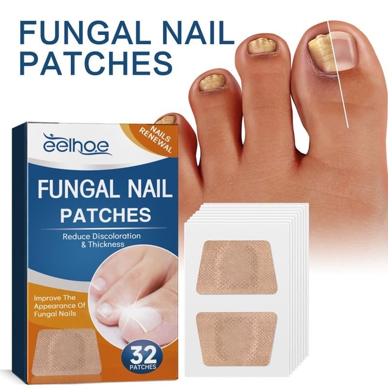 32 Unidades De Onicomicose Anti-Fungo Tratamento De Unhas Reparo De Adesivos Antifúngicos