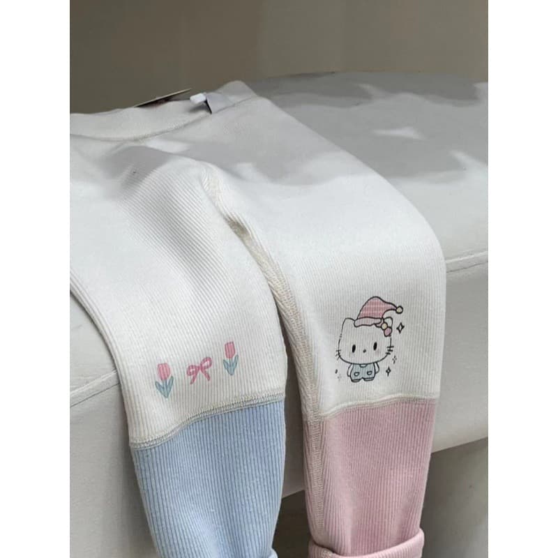 Feminino. crianças 2024 inverno novo estilo gato cor combinando forro de lã Leggings bebê menina em linha reta confortáv