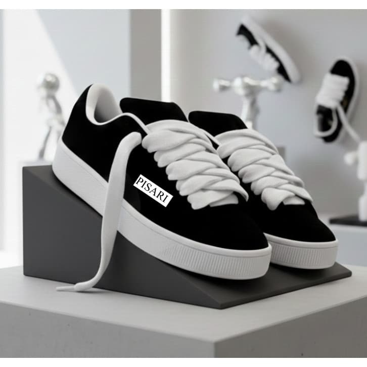 Tênis PISARI XL Estilo Skate Chunky Urbano Leve e Confortável Visual Marcante Streetwear 34 AO 43