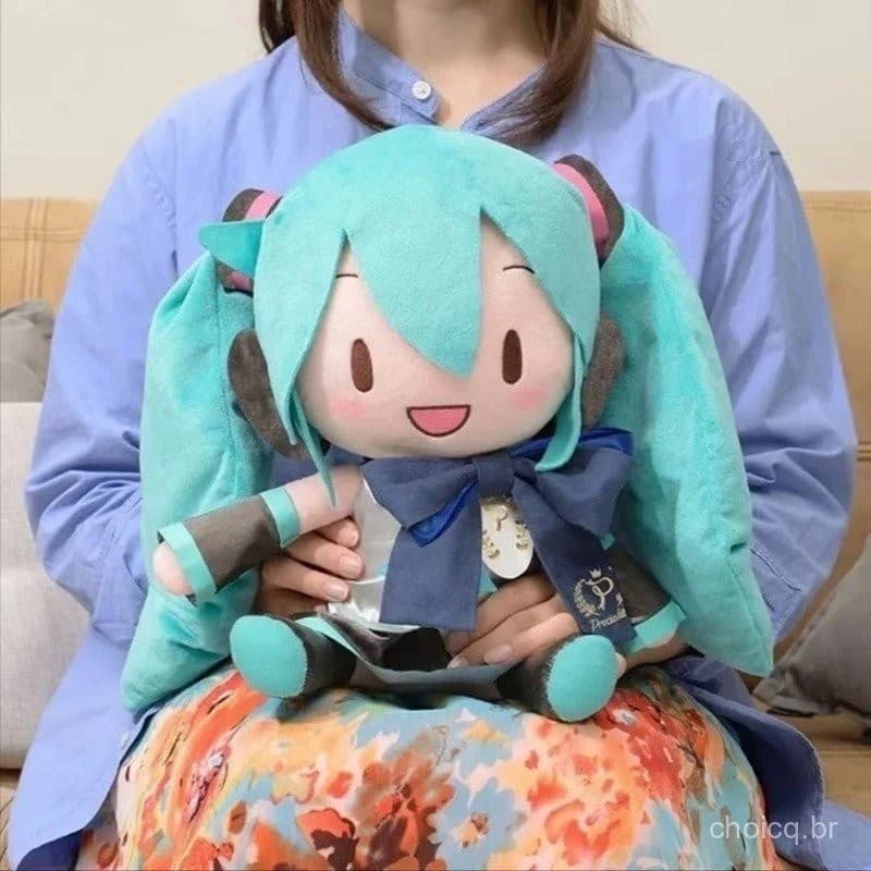 Japão Anime Hatsune Miku FUFU Travesseiro De Pelúcia Kawaii Boneca de Pelúcia Baby Doll Brinquedos Festa das Crianças Pr