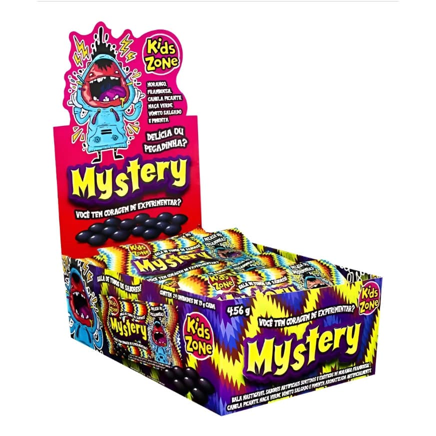 Bala Mystery Display c/ 48 Unidades (2 Displays) – O Dobro de Surpresas