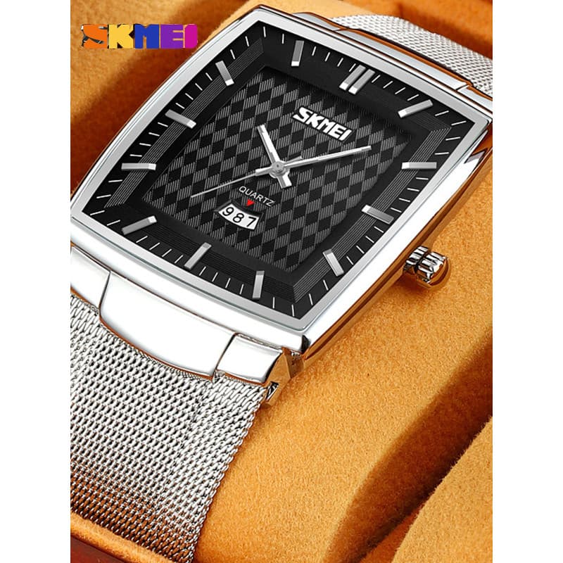 Moment Beauty Square Relógio masculino moderno simples relógio de pulso à prova d'água relógio de quartzo masculino
