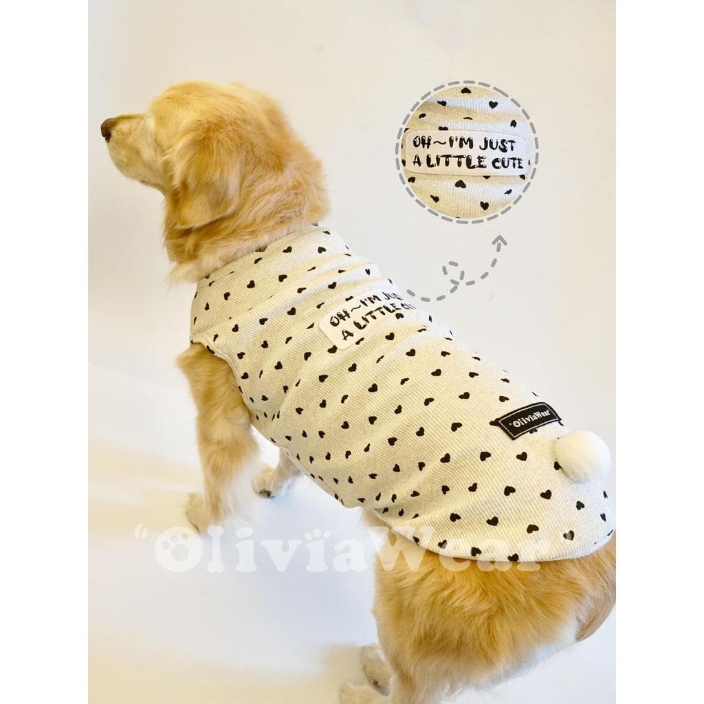 Bonito cauda de coelho novo produto Olivia roupas Original Golden Retriever grande cão colete casaco de algodão para ani
